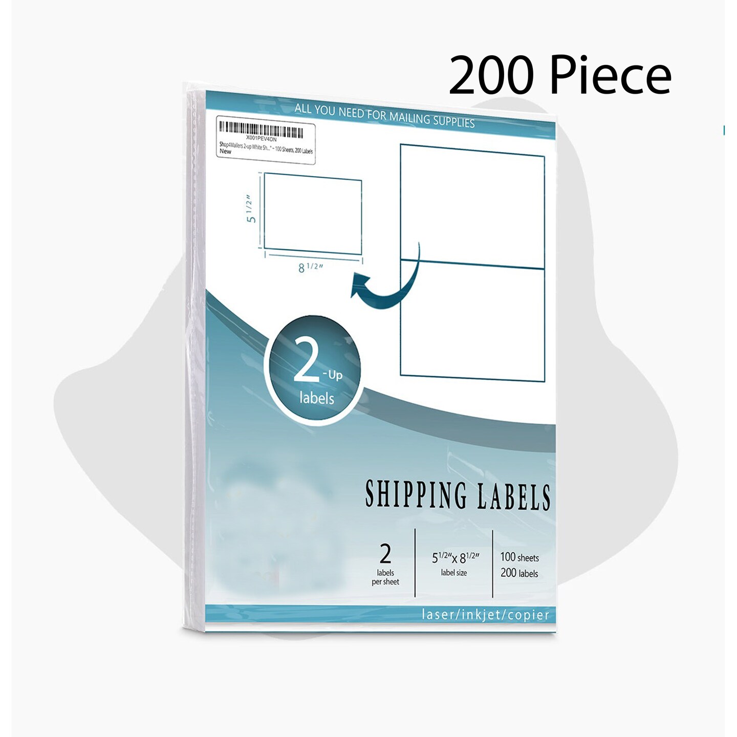 Maximize Logistics Effortless Precise Labeling, Perfect 5 1/2&#x22; x 8 1/2&#x22; Shipping Labels