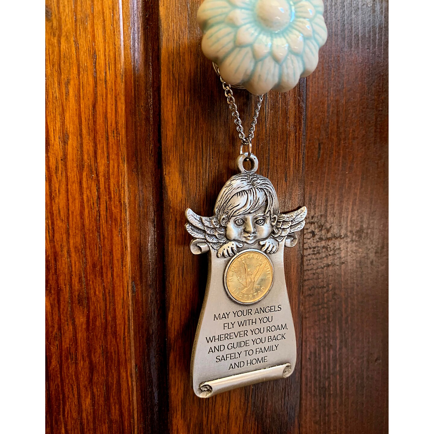 Angel Coin Angel Pewter Door Blessing