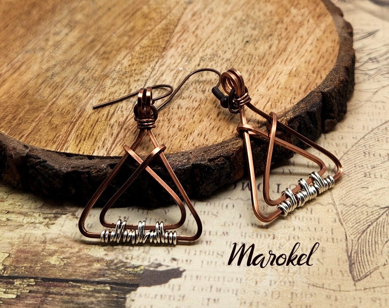 Geometric on sale wire earrings