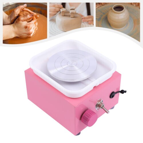 Kitcheniva 24W Mini Electric Pottery Wheel Ceramic Machine DIY Craft