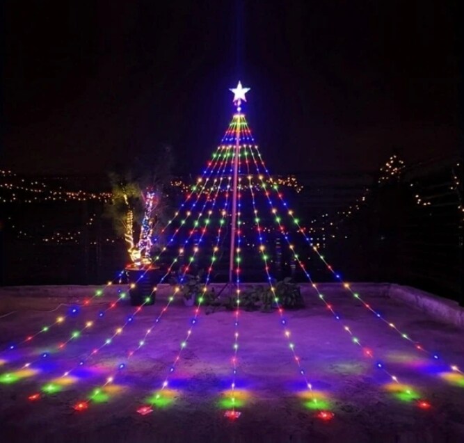 Kitcheniva 198 LED Christmas Outdoor String Lights