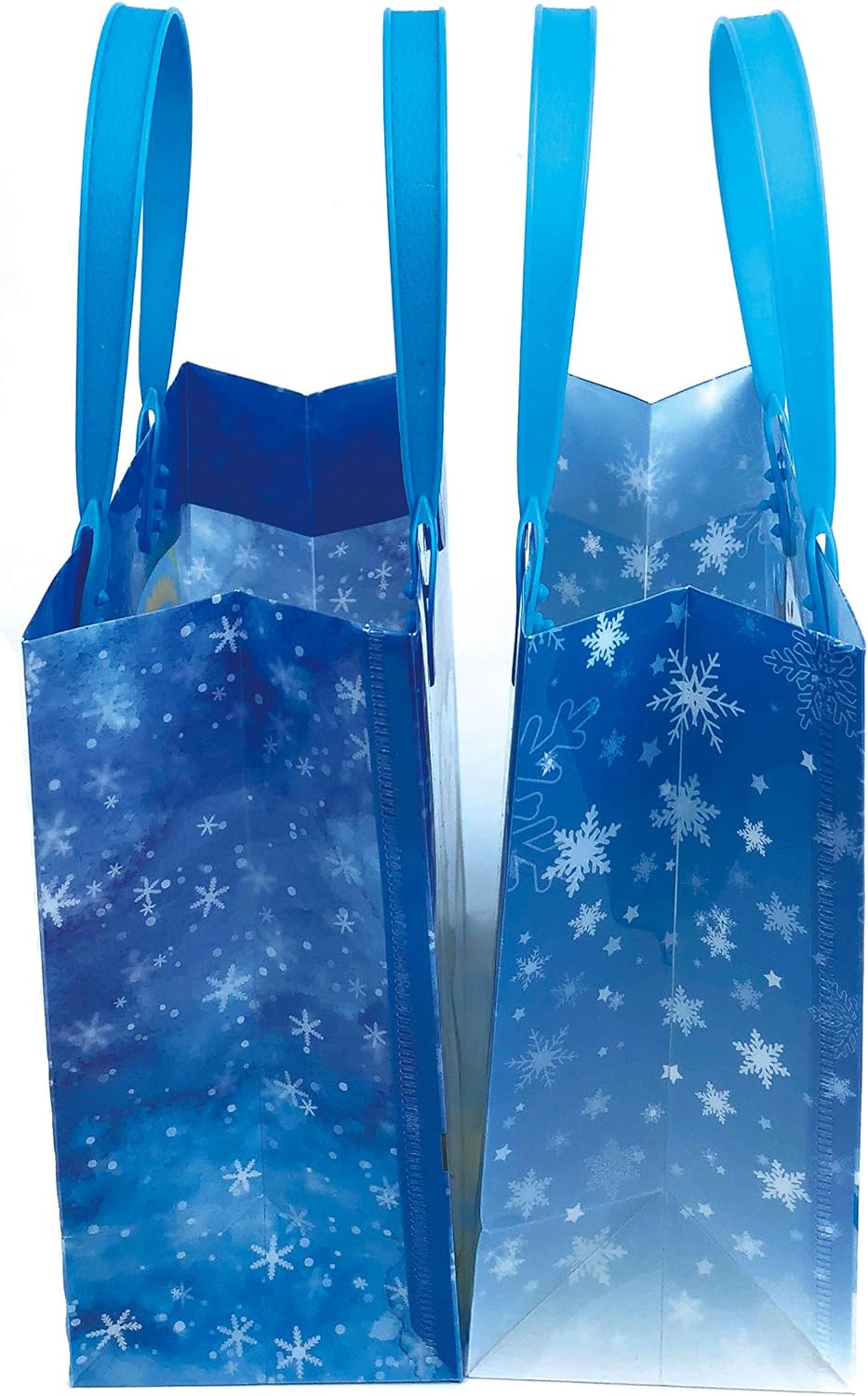 Tiny Mills Penguin Winter Themed Party Favor Bags Treat Bags with Handles Candy Bags for Holiday Party Gift Bags Christmas Holiday Party Supplies,12 Pack