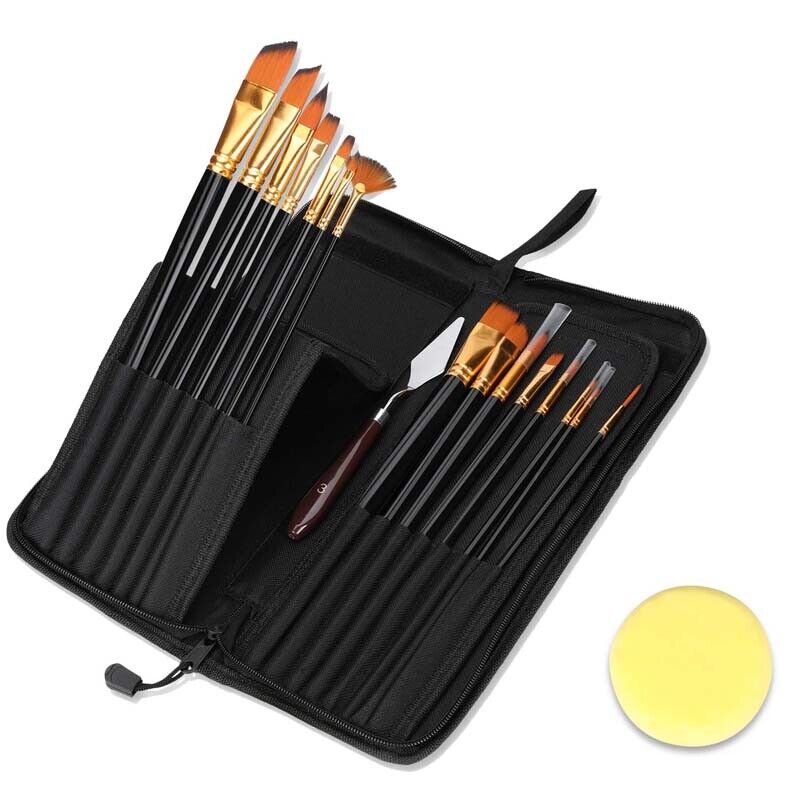 15Piece Acrylic Paint Brushes Set
