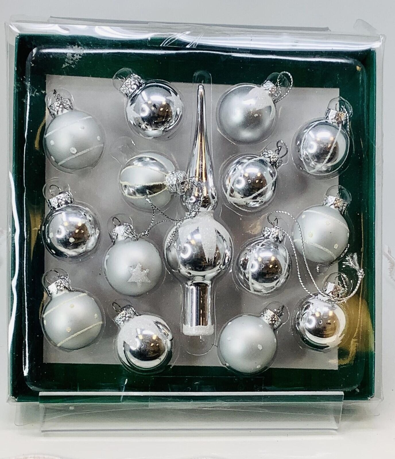 Silver Tree Topper Mini Ornament Set Michaels