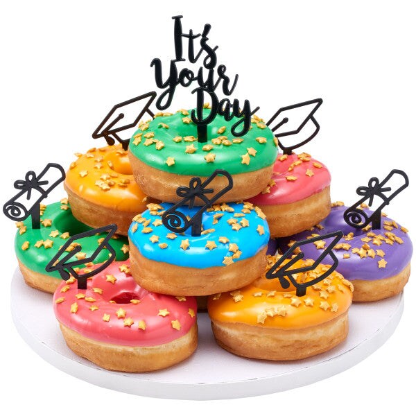 Graduation Icons DecoPics Cupcake Decoration, 12ct