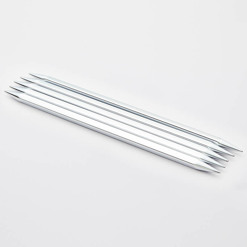 Knitter's Pride Nova Cubics Platina 8" Double Pointed Knitting Needles - Size US 1 / 2.25mm