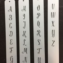 1.25-Inch Modern Monogram Letters Cake Stencil | C991 By Designer Stencils | Cake Decorating Tools |