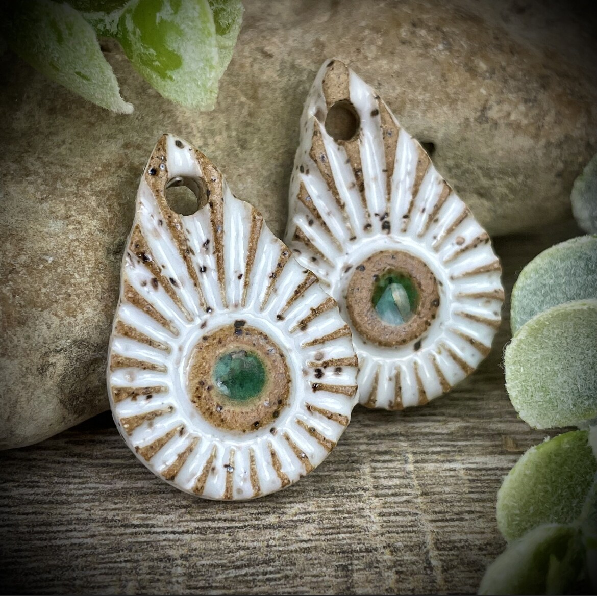 Ceramic earring charms pendants, handmade jewelry findings, jewelry beads  MakerPlace by Michaels