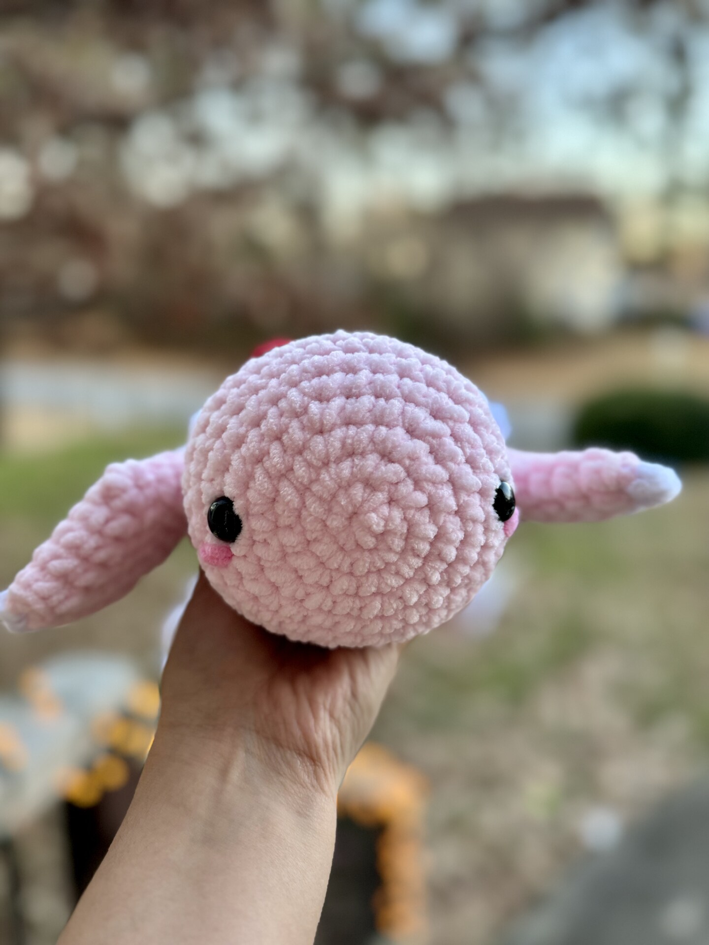 Crochet Leggy Heart Plushie | Handmade Heart Stuffed Animal