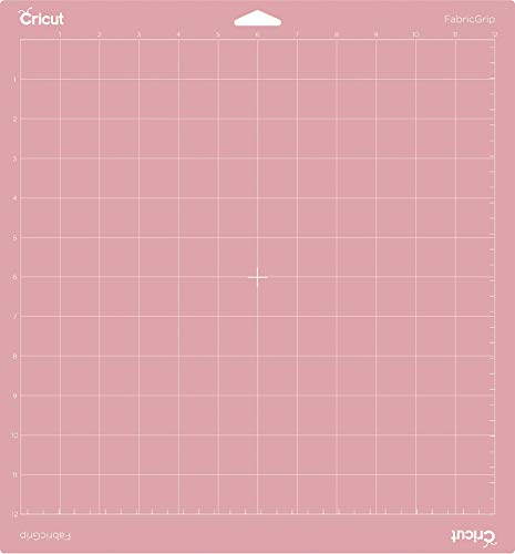 Cricut FabricGrip Adhesive Cutting Mat 12" x 12", High Density Fabric Craft Cutting Mat, Made of Material to Withstand Increased Pressure. Use For Cricut Explore/Cricut Maker, (2 CT)
