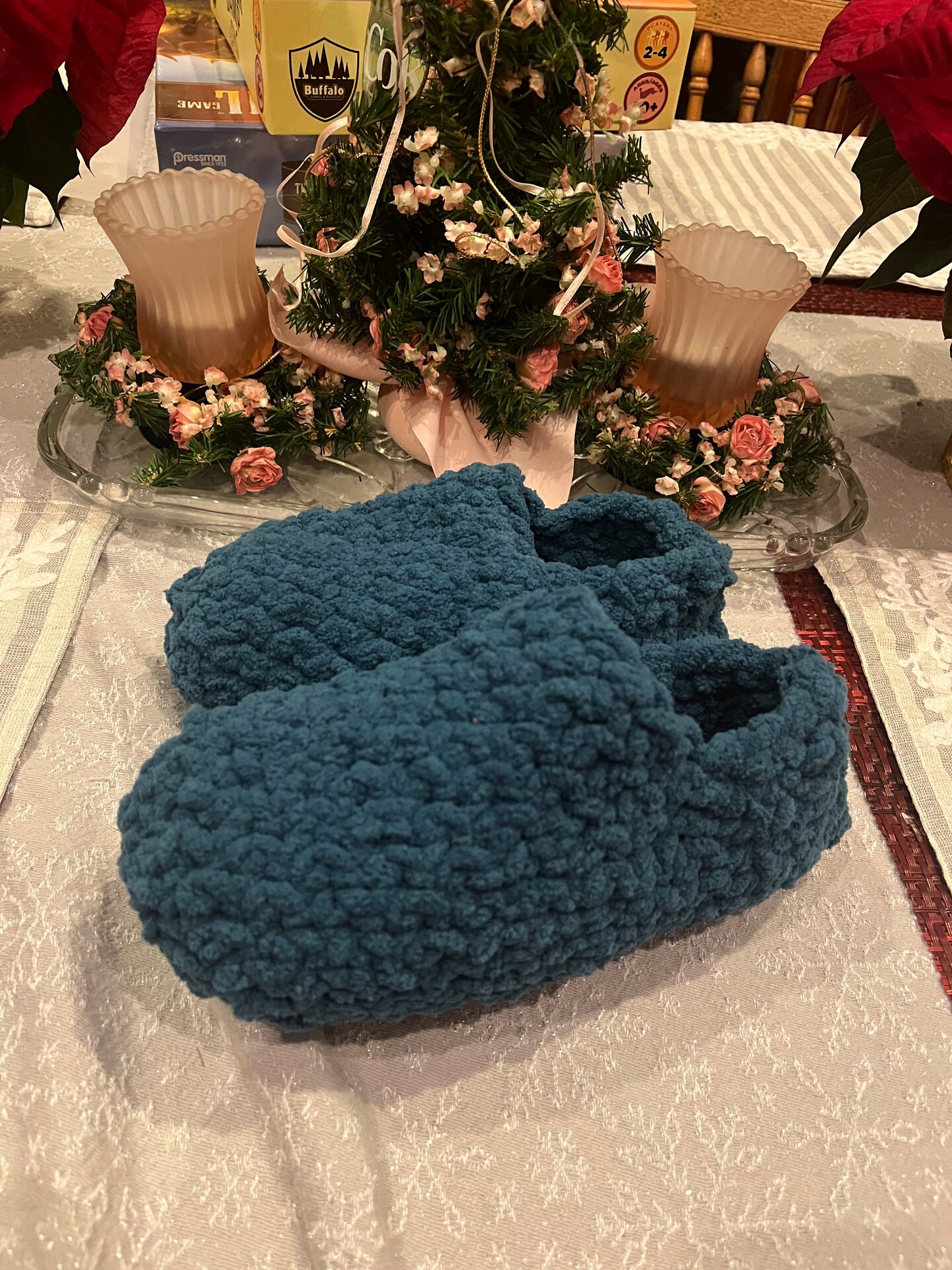 Bernat blanket yarn knit slippers online