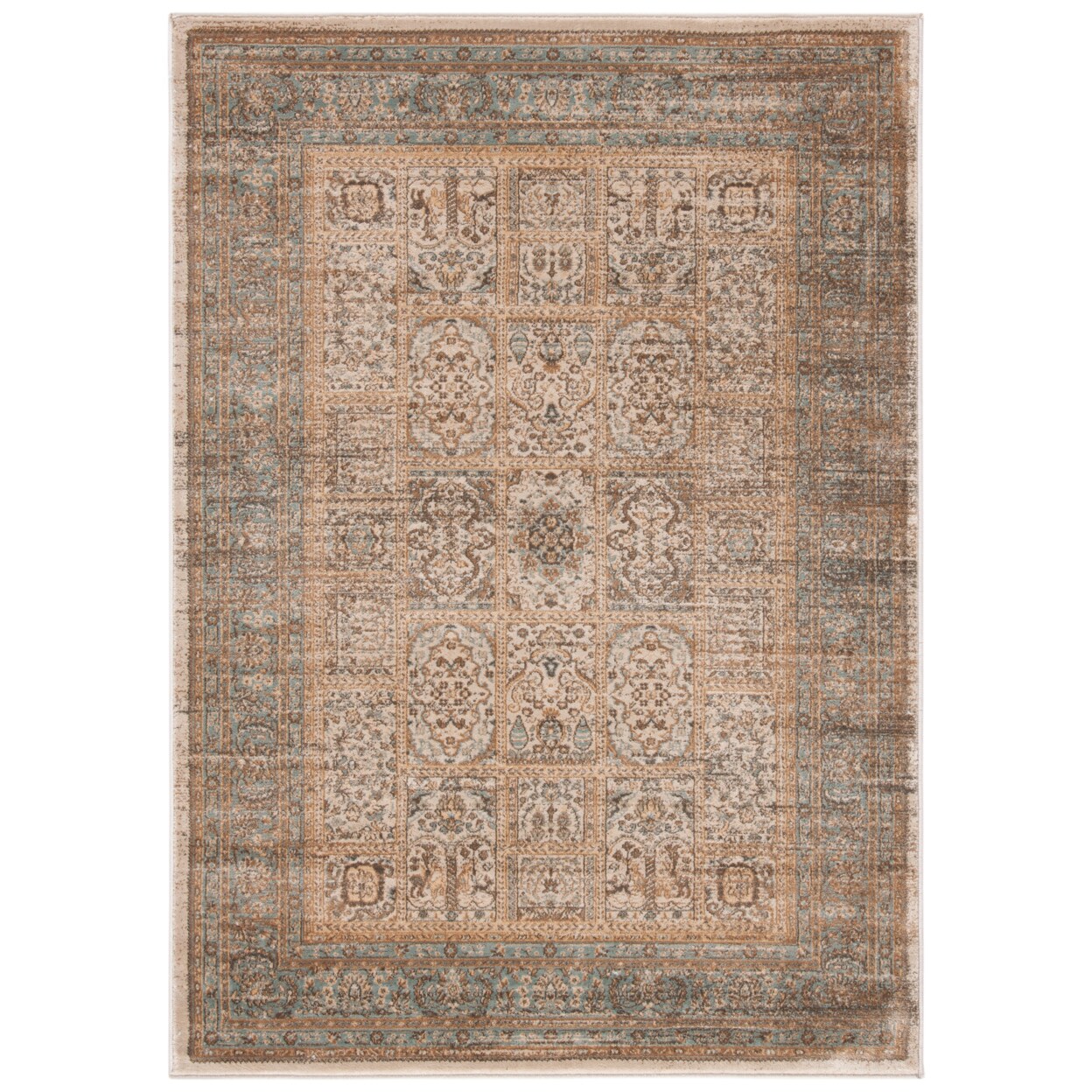 Safavieh Vintage Vtg570A Ivory / Light Blue Rug Transitional Modern Carpet