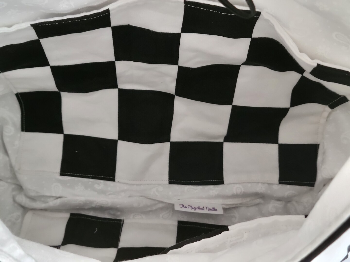 Black and best sale white checkerboard purse