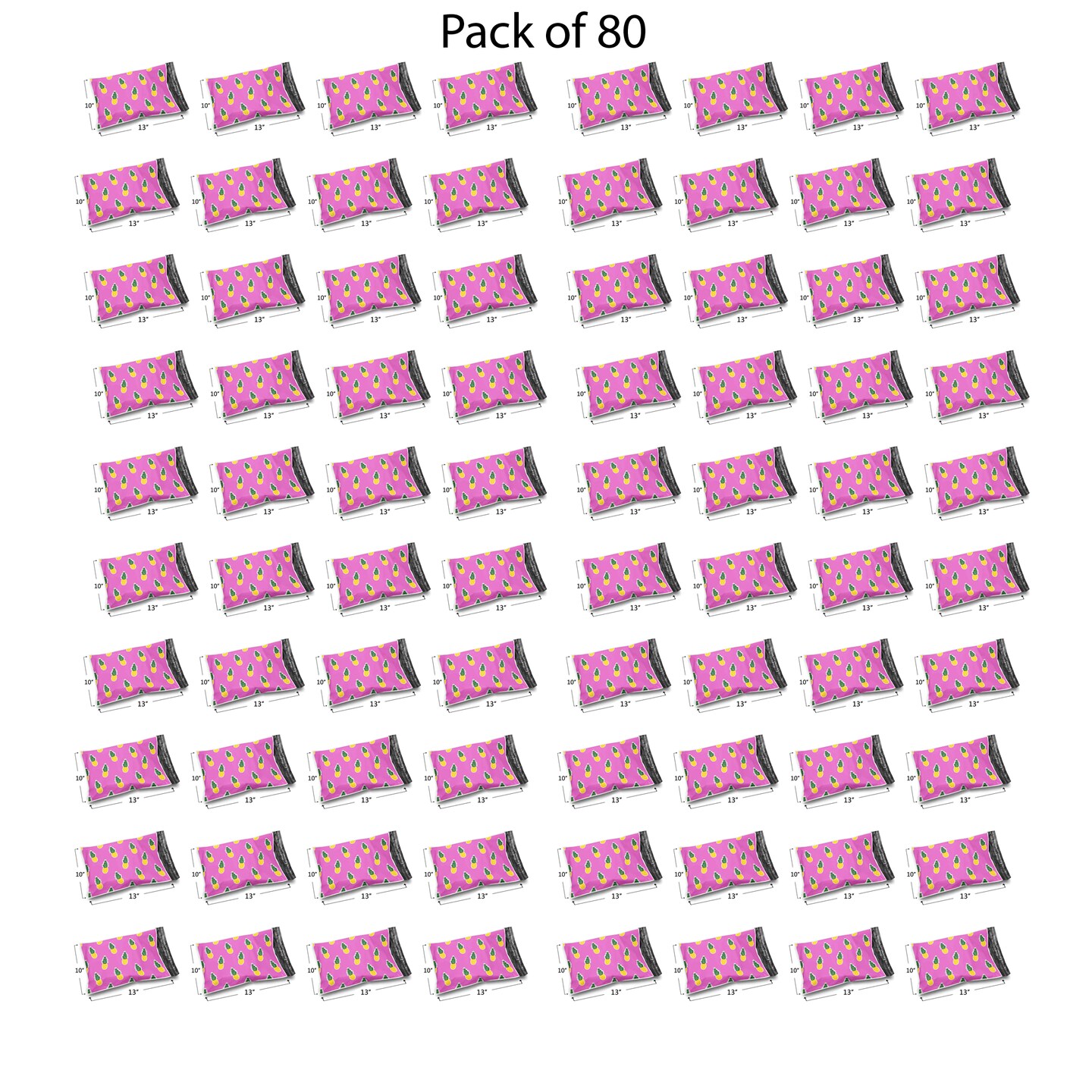 Design Poly Mailer Envelopes 10" x 13" Glossy Multi Pack & Design