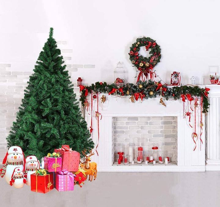 Bosonshop 6&#x27; Premium Spruce Artificial Christmas Tree w/Metal Stand, Green