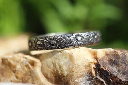 Sunflower on sale band ring