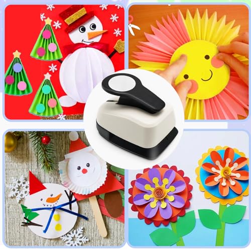 3 Pieces Punch Circle Hole Punches for Crafts Circle Punch Set