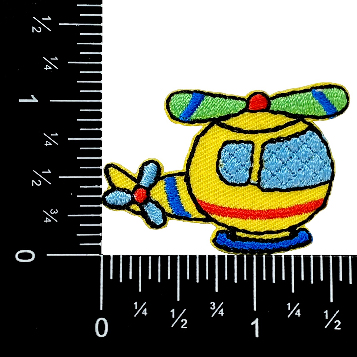 Helicopter, Aircraft, Embroidered, Iron-on Patch
