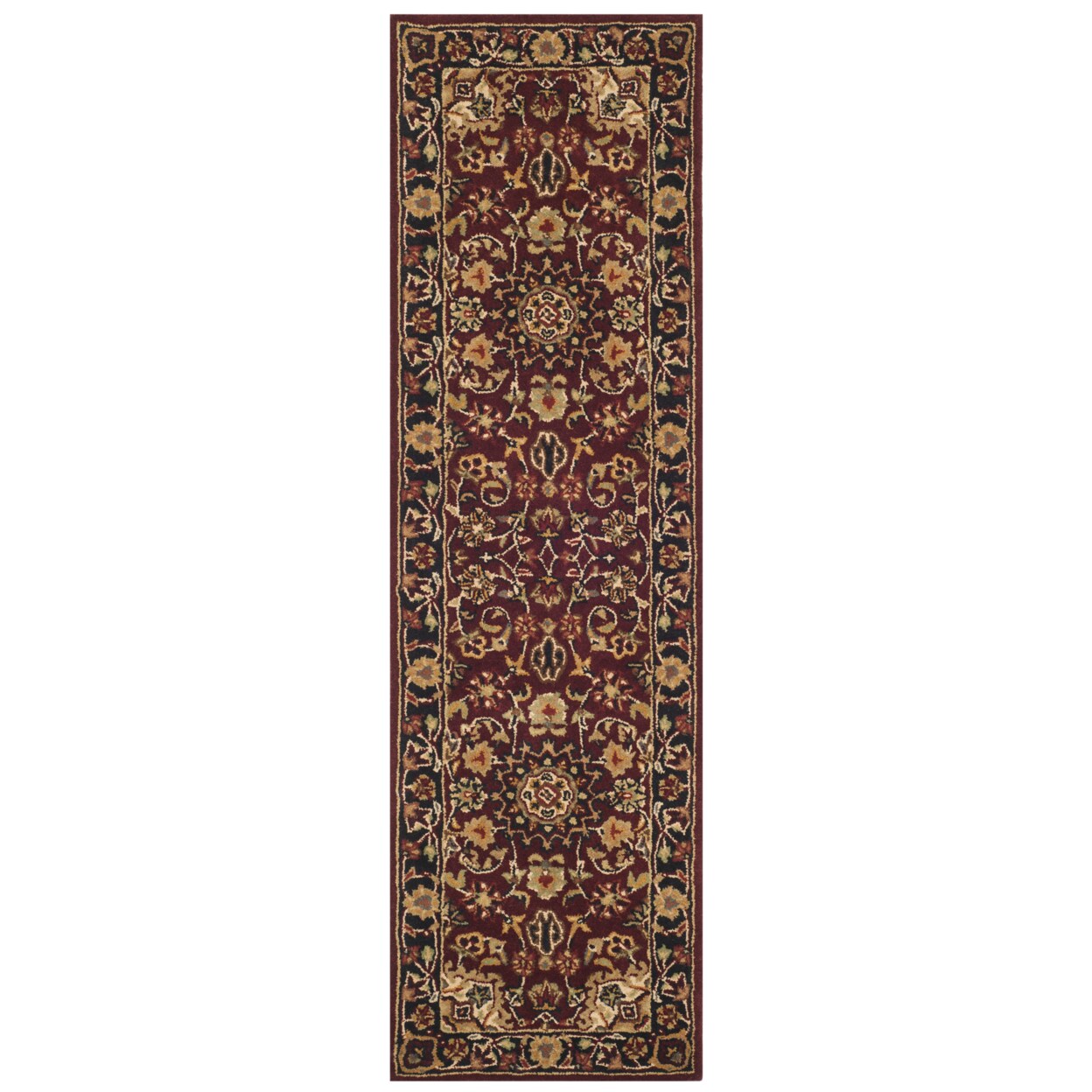 Safavieh Classic Cl362A Handmade Burgundy / Navy Rug Hand Tufted Area Rug Carpet
