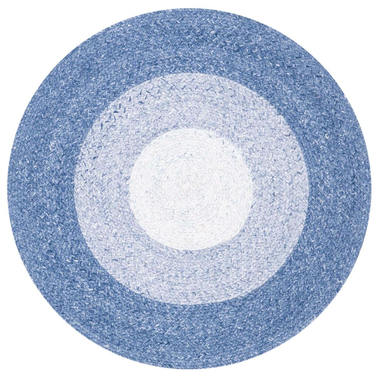 Safavieh Braided Brd802M Handwoven Blue / Ivory Rug Modern Area Rug Carpet