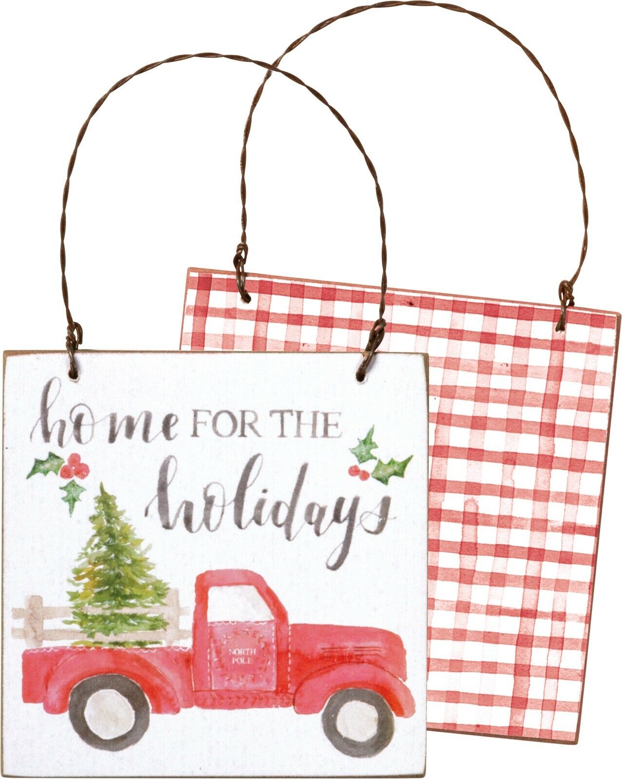 Christmas Red Truck Home for Cristmas
