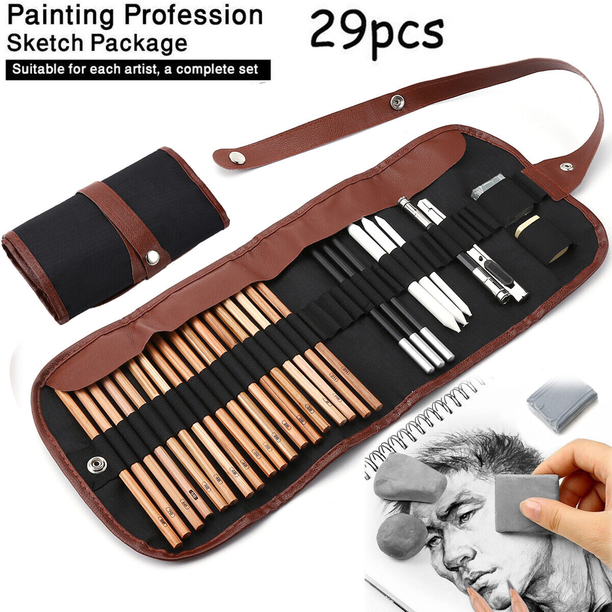 Professional Drawing Artist Pencil Set And Sketch Art Tools