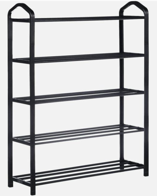 White stackable best sale shoe shelf