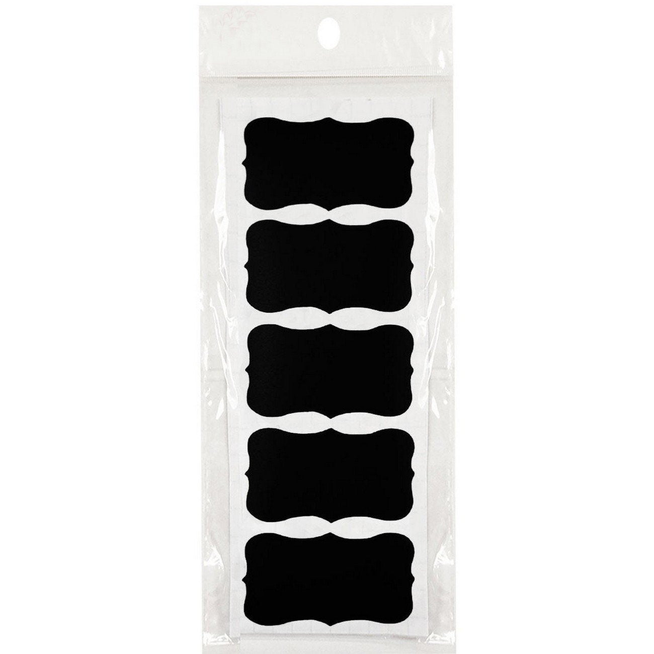 Wrapables Set of 40 Chalkboard Labels / Chalkboard Stickers, 2&#x22; x 1&#x22; Fancy Rectangle