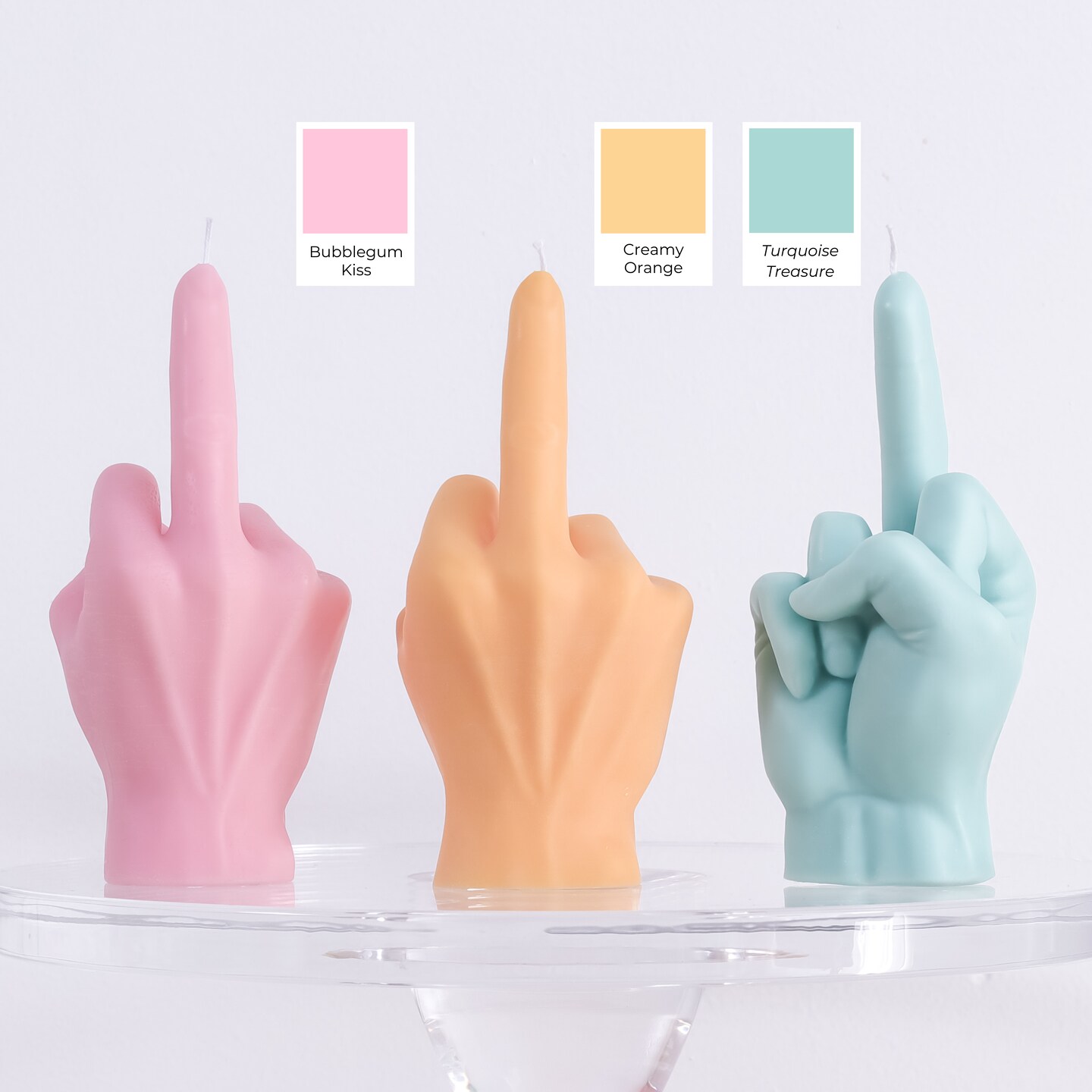 Middle Finger Candle, Pastel Home Decor, Funky Gift Idea, Unique Home  Decor, Handmade Candle