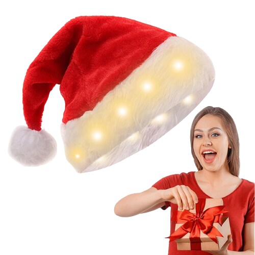 Kitcheniva Adult Christmas Hat With LED Light