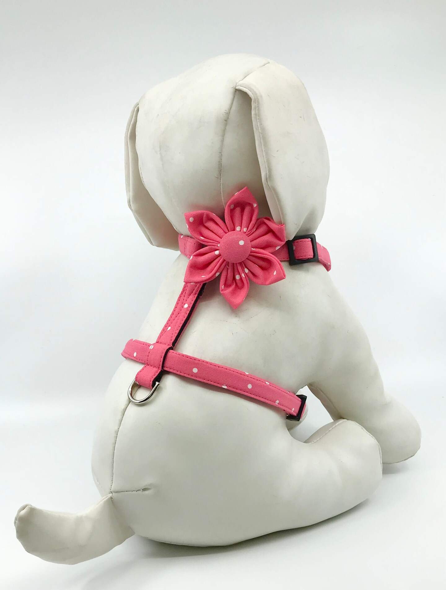 polka dot dog harness