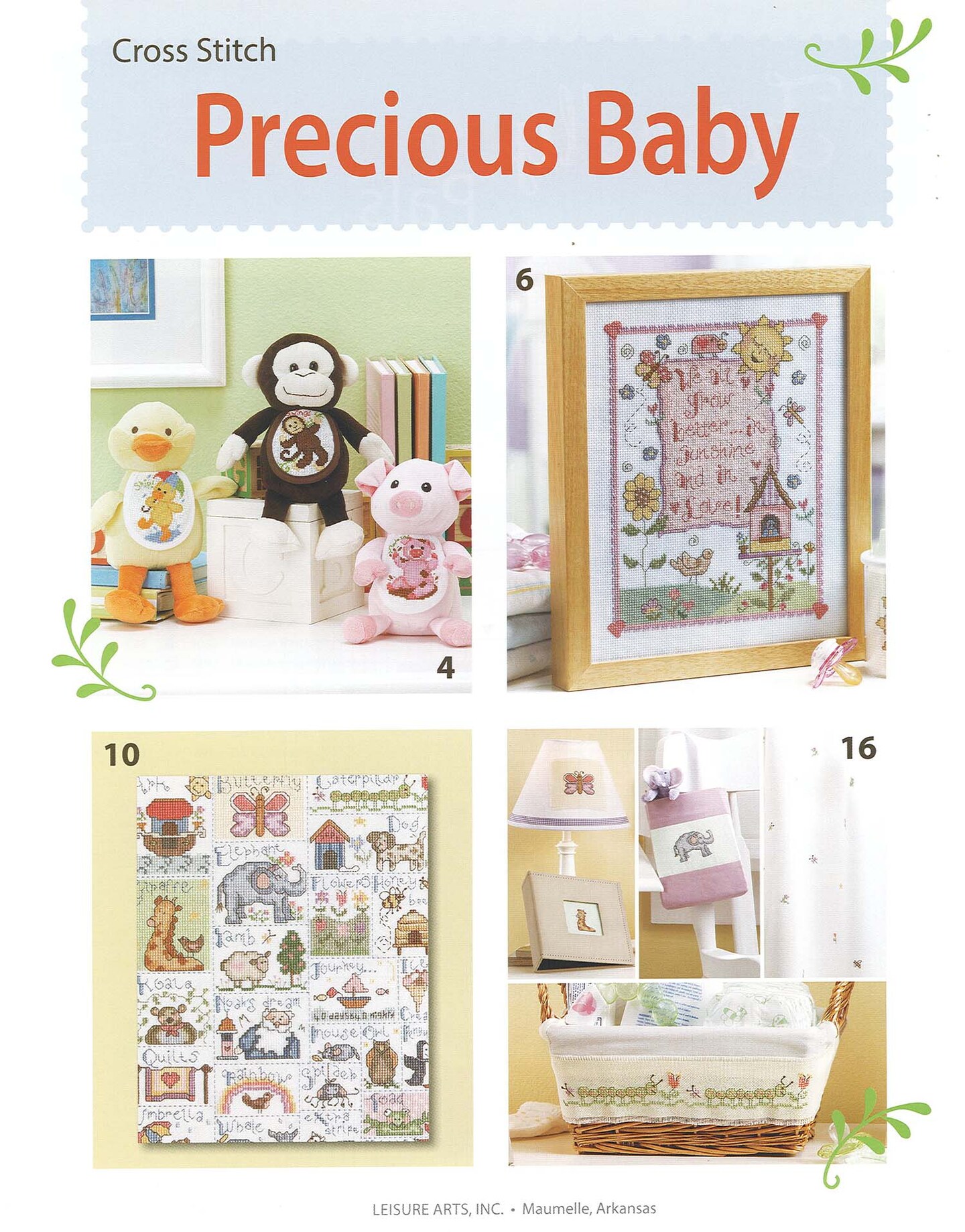 Leisure Arts Precious Baby Cross Stitch Book
