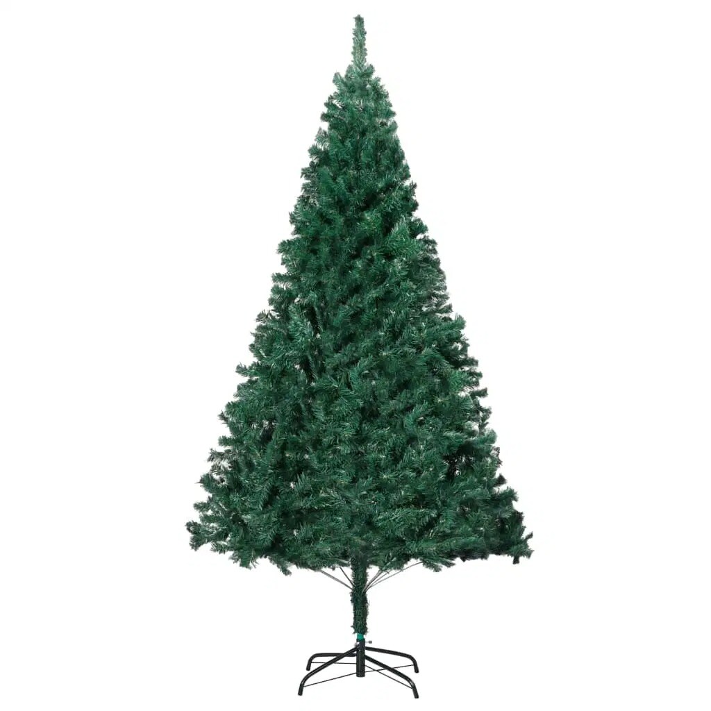 8ft Artificial Christmas Tree with Thick Branches Green