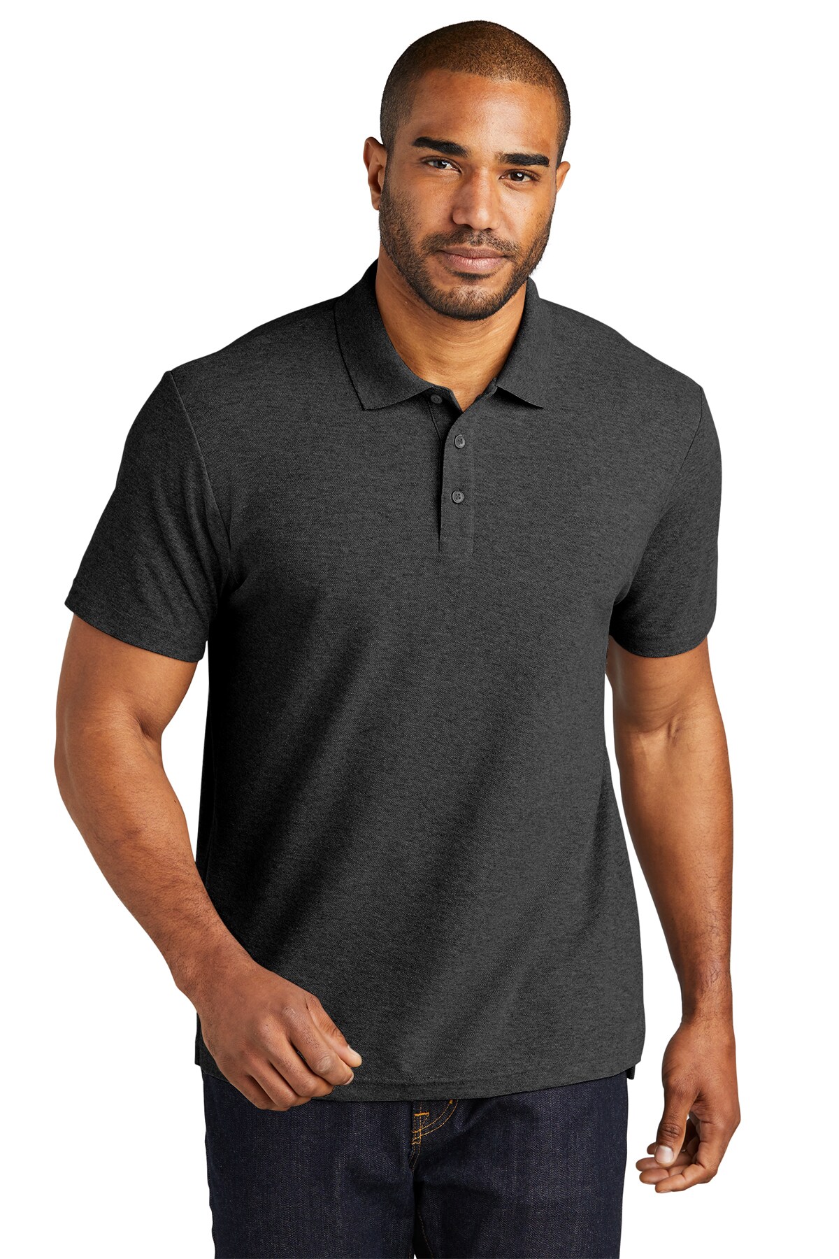 Port Authority® Blend Pique Polo Collared Short Sleeve T-Shirt