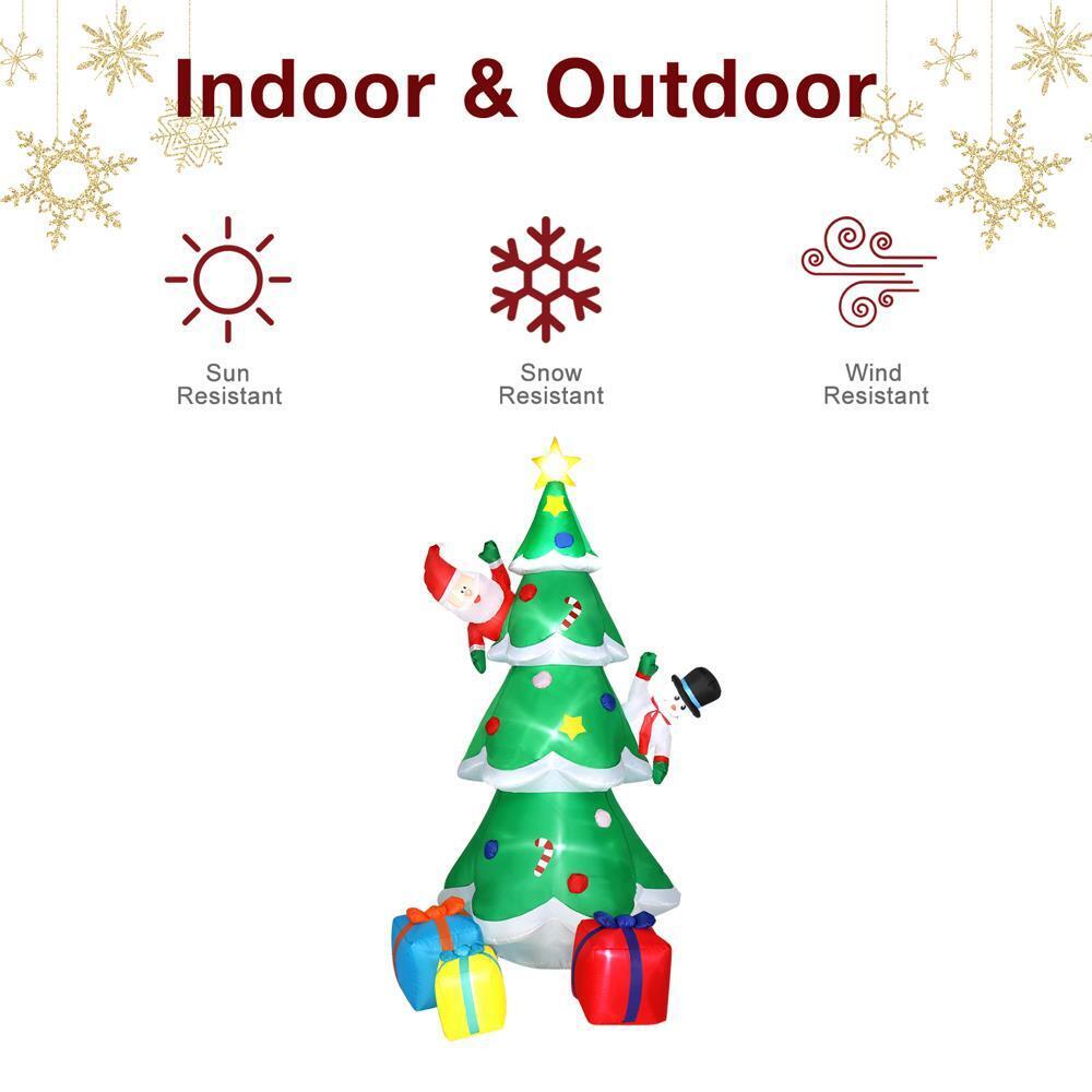 8ft Inflatable LED Christmas Tree Light with 3 Boxes