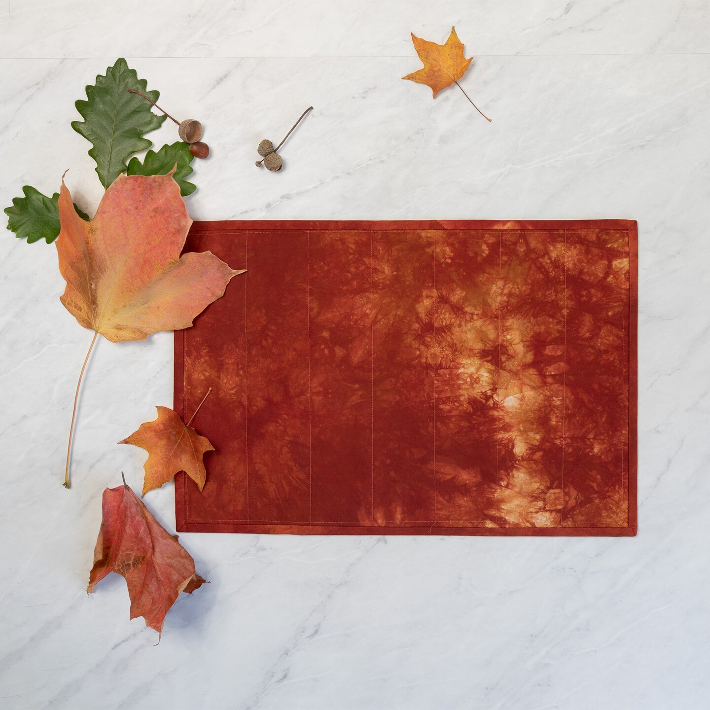 Fall Placemats Handmade with Hand Dyed Kona Cotton in Rich Autumn Colors product 5