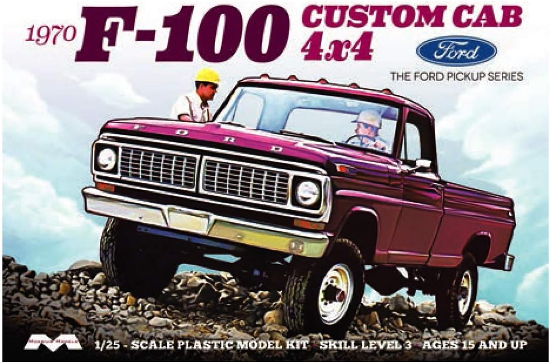 Moebius  1/25 70 F-100 Ford Custom Cab Plastic Model