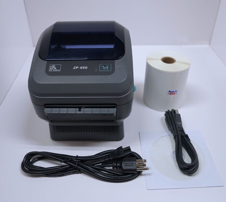 ZP450 USB Direct Thermal Shipping Label Printer