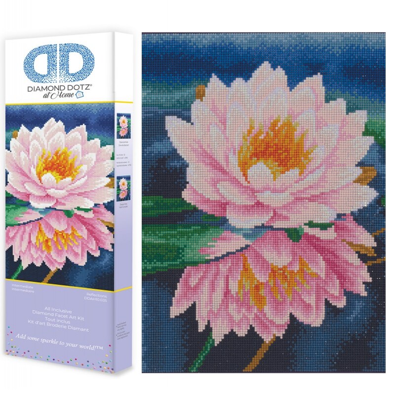 Diamond Dotz at Home Reflections Diamond Painting Kits for Adults - Diamond Art Kits a Relaxing Creative Craft Kit with Dotz Gems 16x16