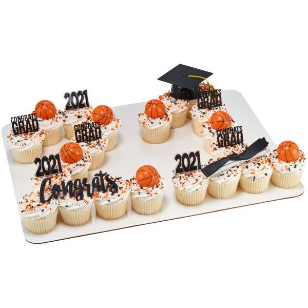 Congrats Grad DecoPics&#xAE; Cupcake Decoration, 12ct