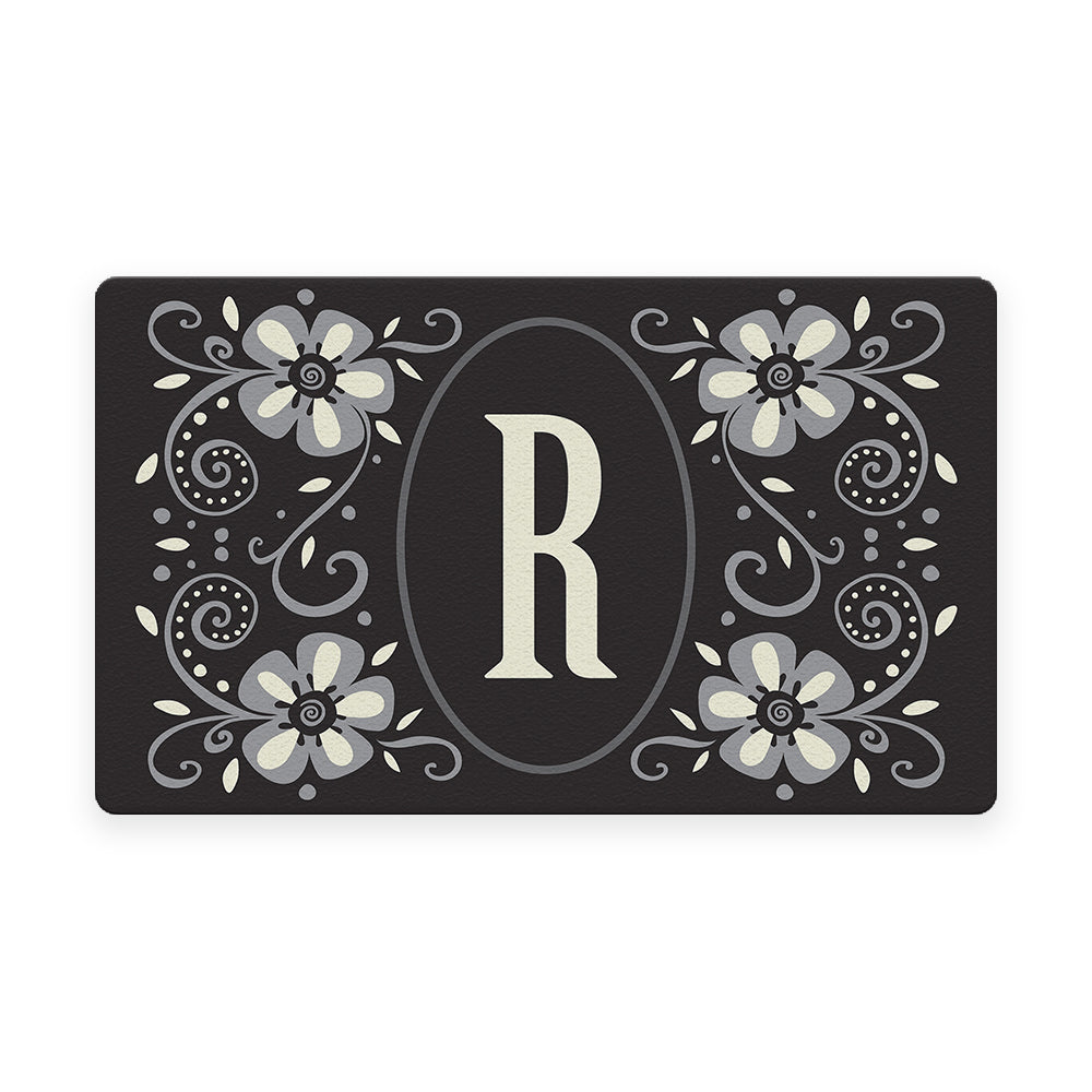 Classic Monogram - R Door Mat (18 x 30&#x22;)