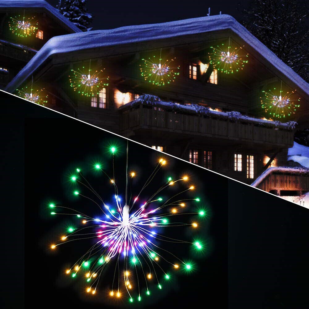 Firework LED String Lights - 8 Modes Remote Control