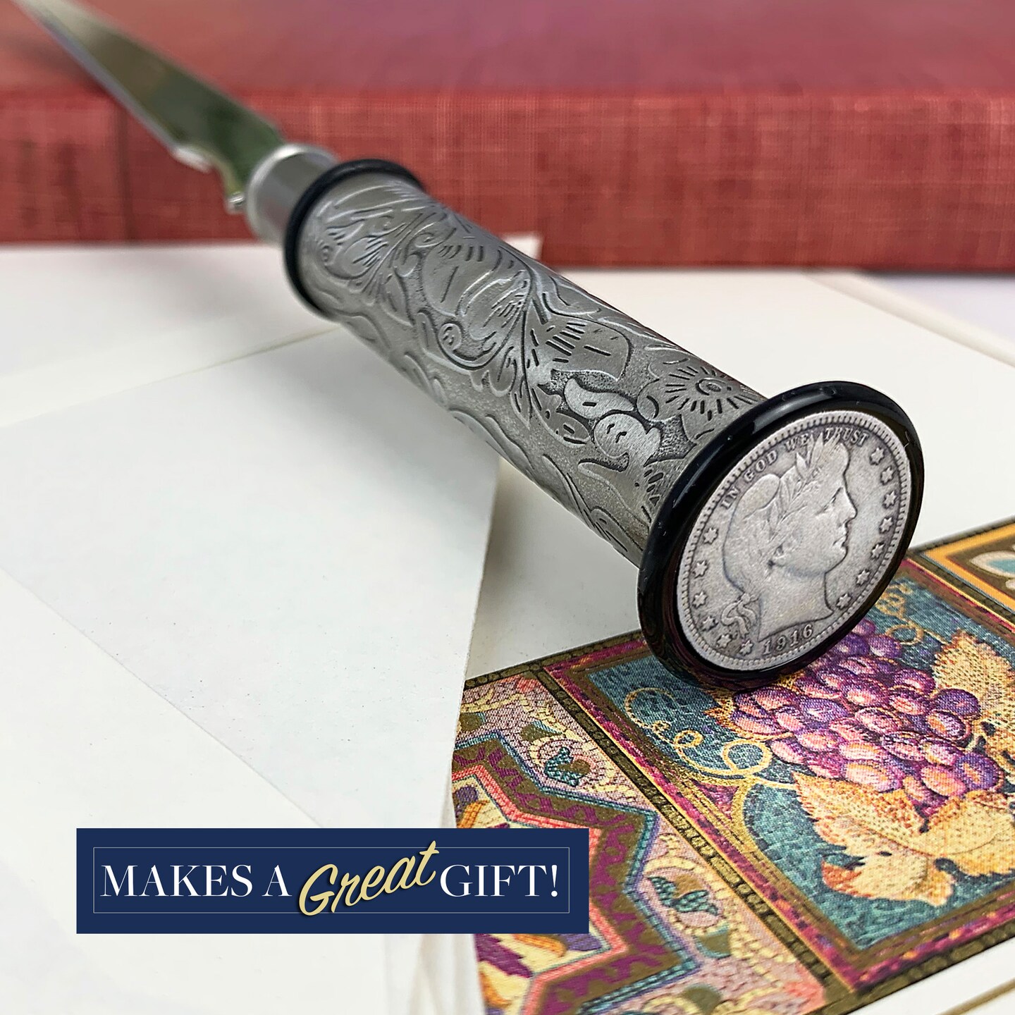 Silver Barber Dime Letter Opener