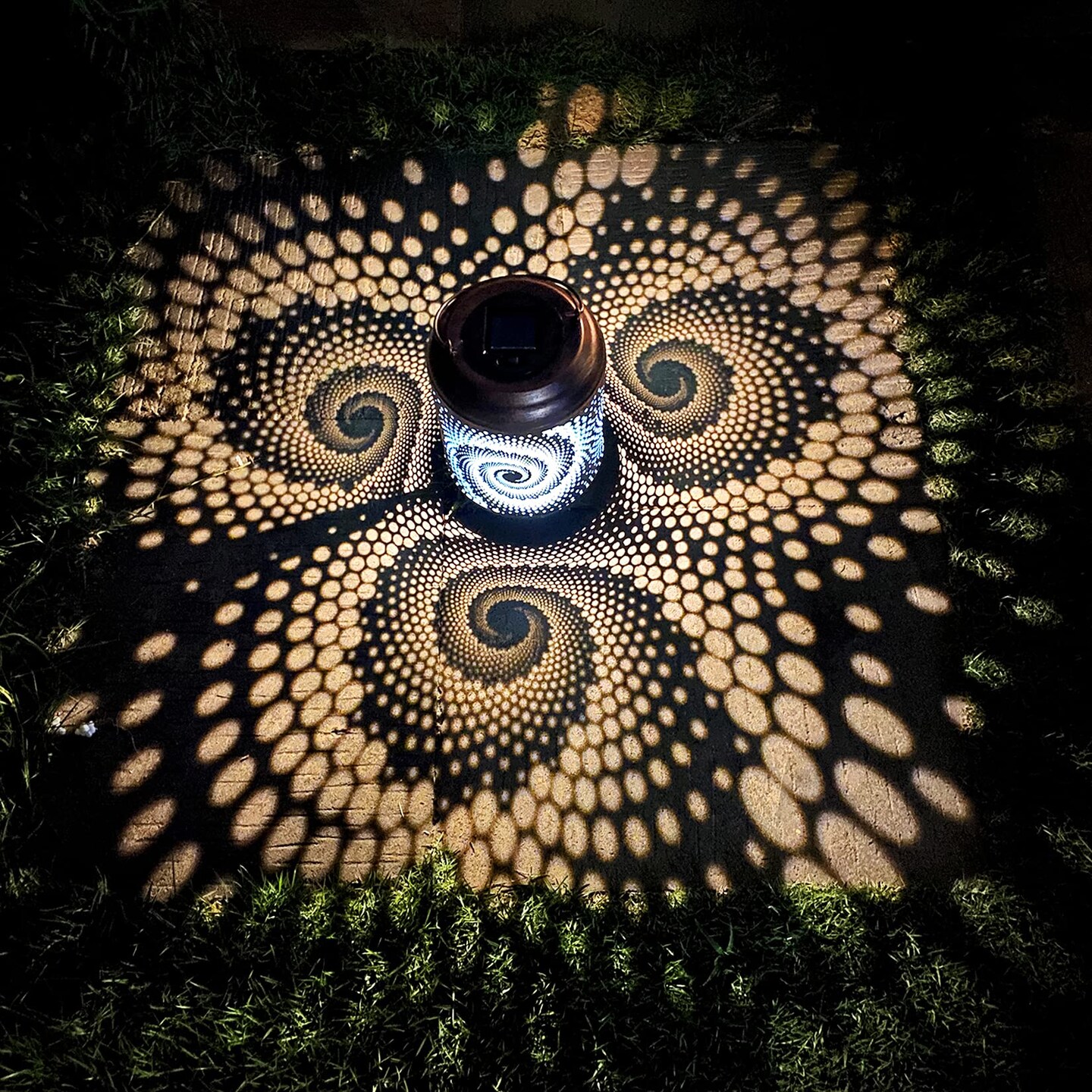 DIBIEECN Solar Lanterns Outdoor Hanging Lantern Metal Waterproof LED Lantern with Solar Powered Garden Patio Decorations Decor Lantern with Handle Christmas Gift Idea