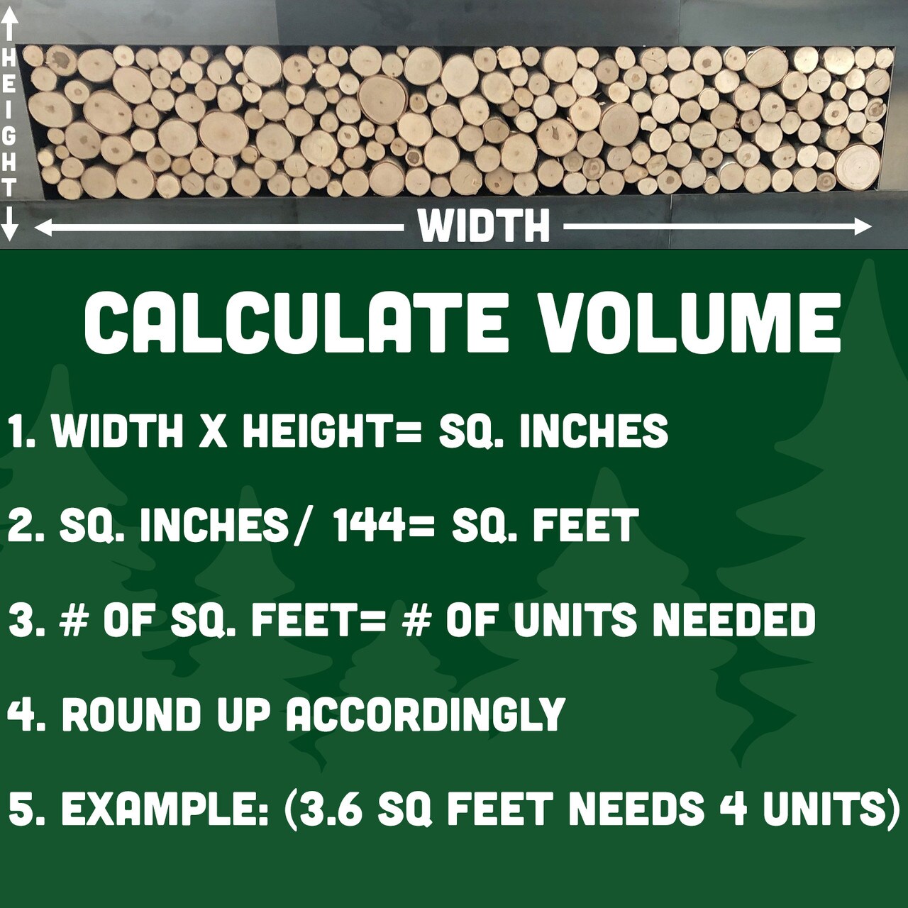 Wilson 7"-9" Decorative White Birch Fill-A-Space Logs, Natural Home Decor - 1.5"-4" Dia. (1 SQ. FT)