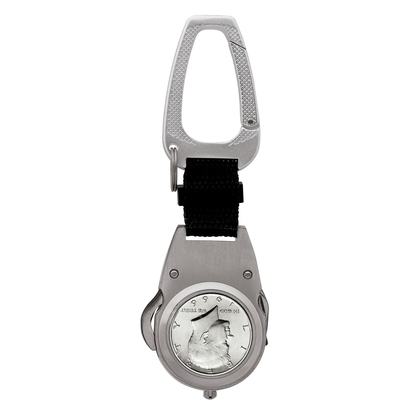 JFK Half Dollar Coin Multi-Tool Pocket Watch Compass