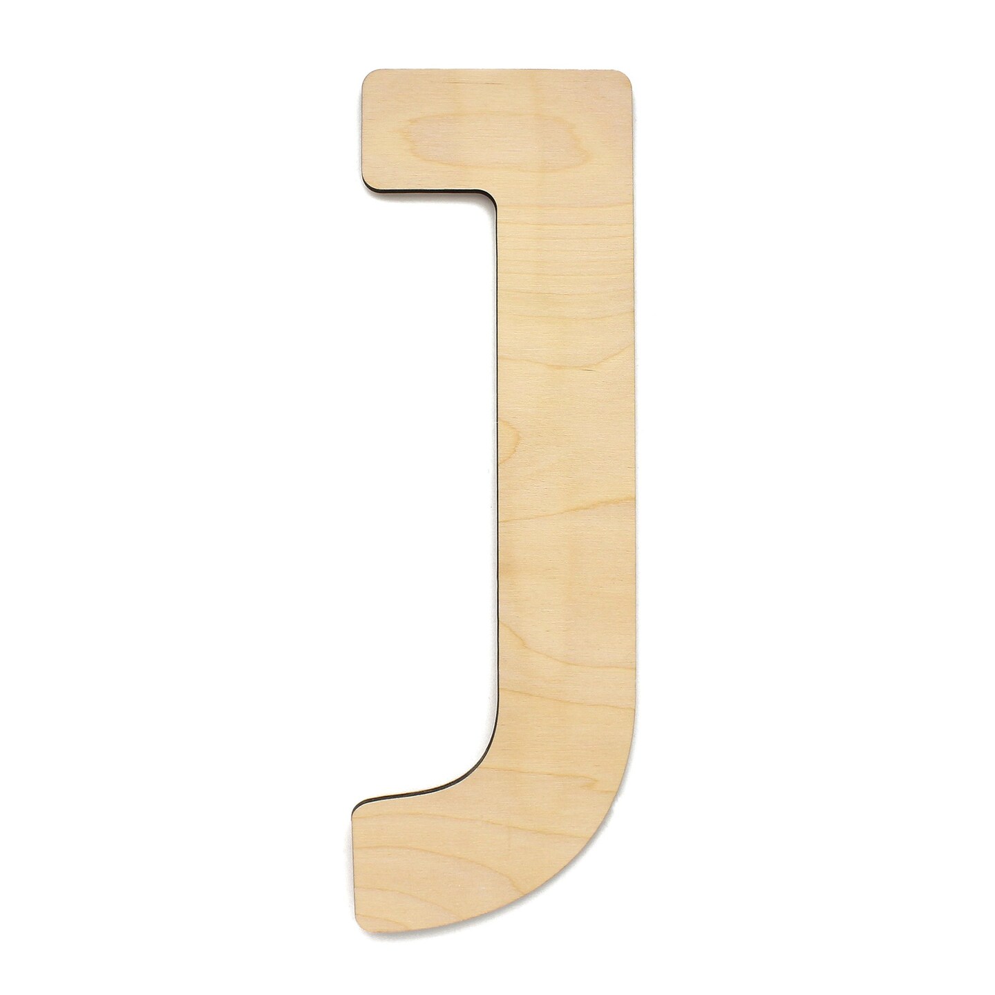 Essentials By Leisure Arts Arts Wood Letter 9.5&#x22; Birch J