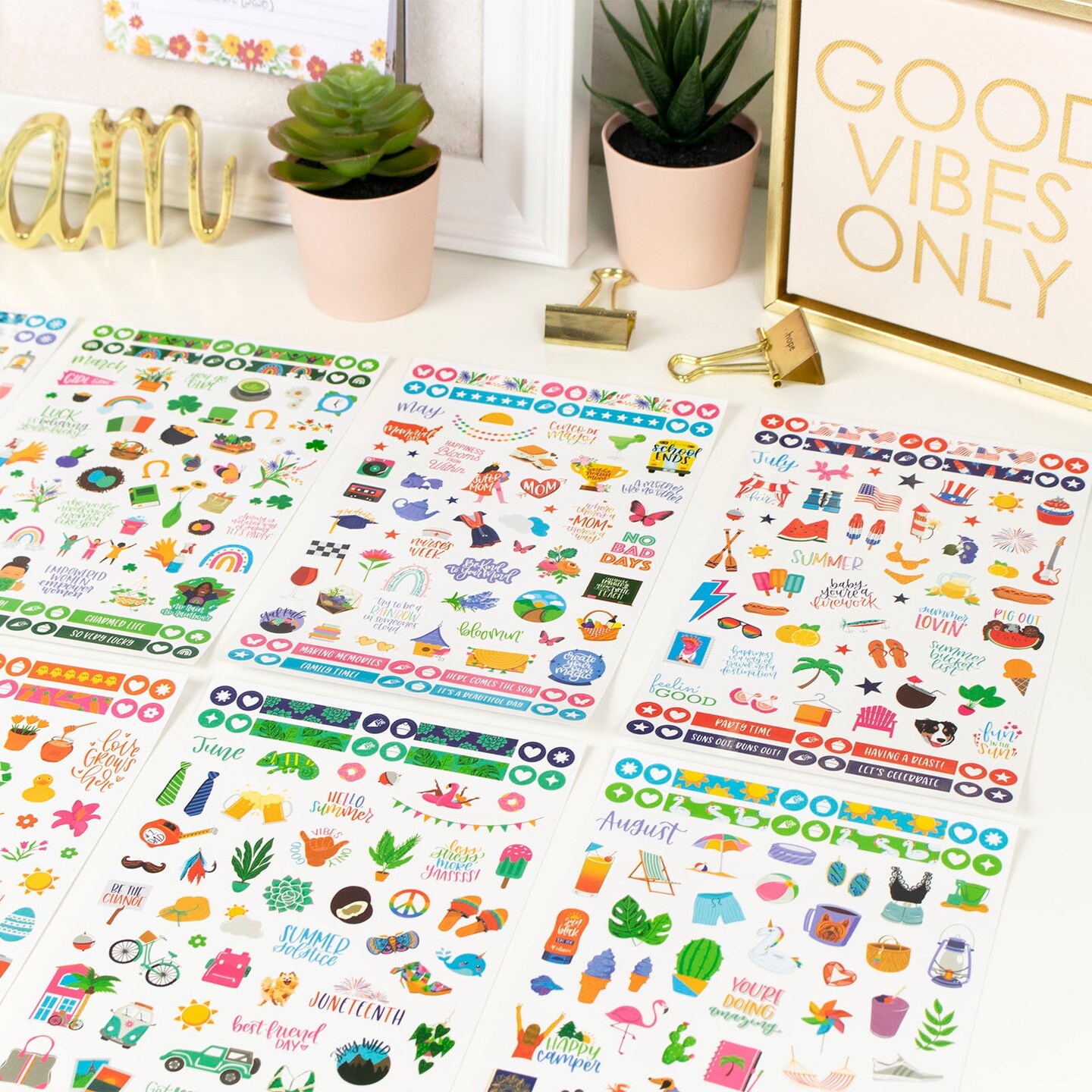 Bloom Daily Planners Sticker Value Pack, Monthly Celebrations