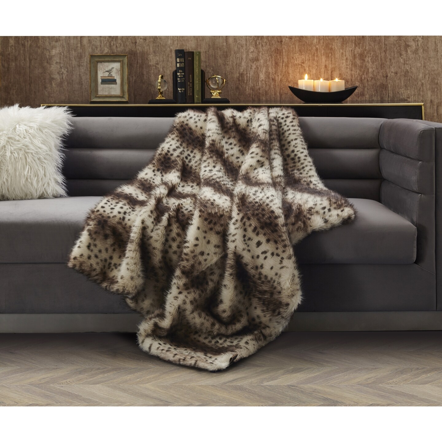 Nikki Knit Throw 50&#x22;x60&#x22;, Brown