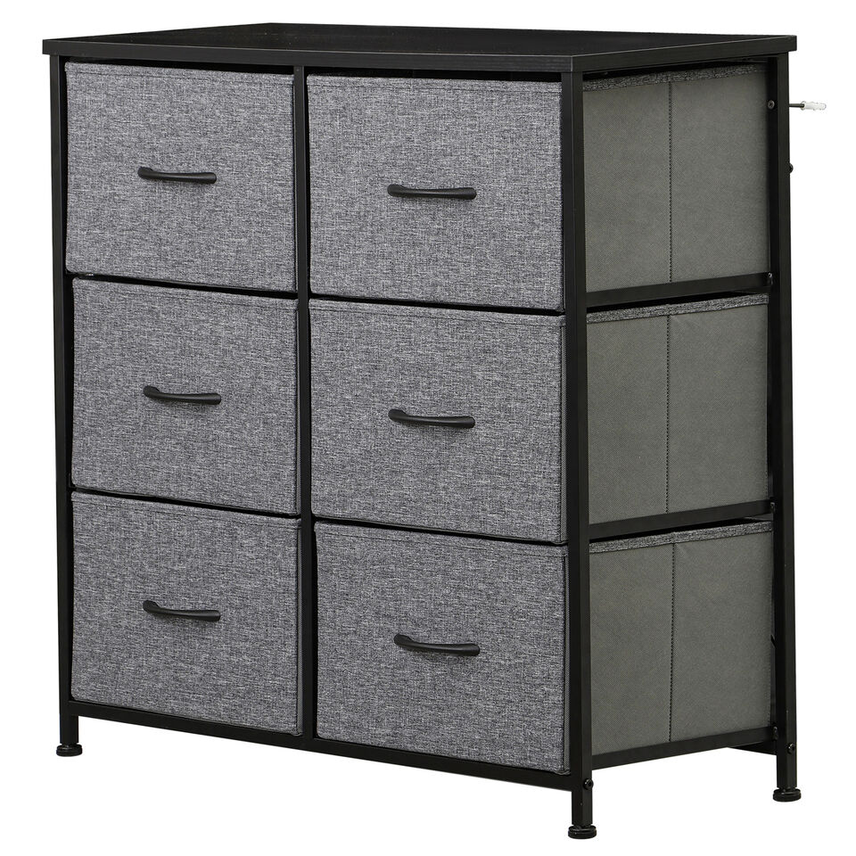 6 Drawer Fabric Dresser